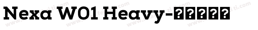 Nexa W01 Heavy字体转换